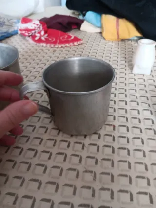 Jarras de aluminio vintage (2 unidades)