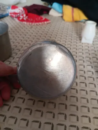 Jarras de aluminio vintage (2 unidades)