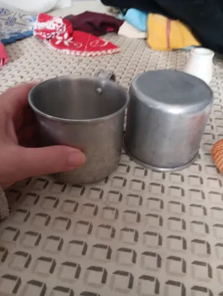 Jarras de aluminio vintage (2 unidades)