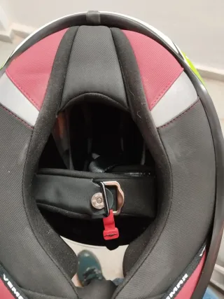 Casco Integral Vemar Blanco y Verde talla L