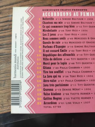 CD Accordéons au Féminin