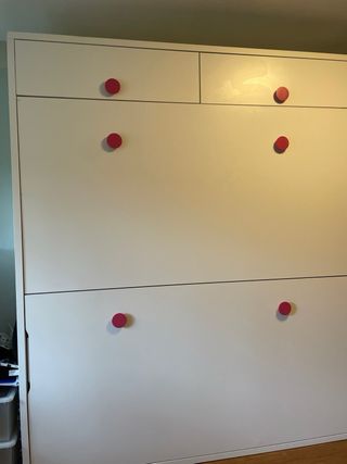 Litera abatible con cajones y 2 colchones Pikolin