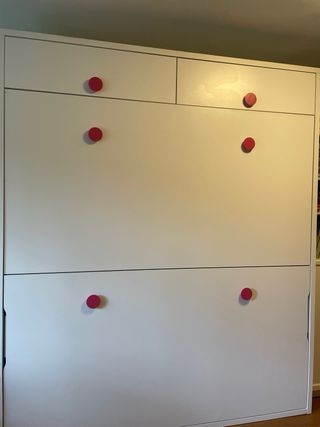 Litera abatible con cajones y 2 colchones Pikolin