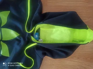 Sudadera Adidas Negra y Verde Neón