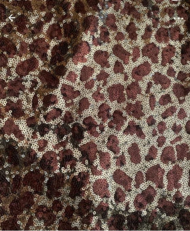 Vestido lentejuelas animal print