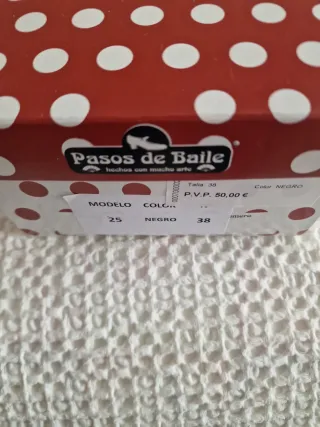 Zapatos Flamenco Pasos de Baile Talla 38