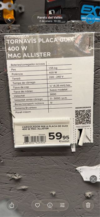 Atornillador Pladur MAC Allister