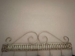 Espejo recibidor metal dorado y beige