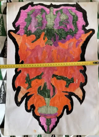 Acuarela antigua sobre papel