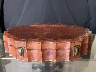 Estuche de manicura vintage con espejo