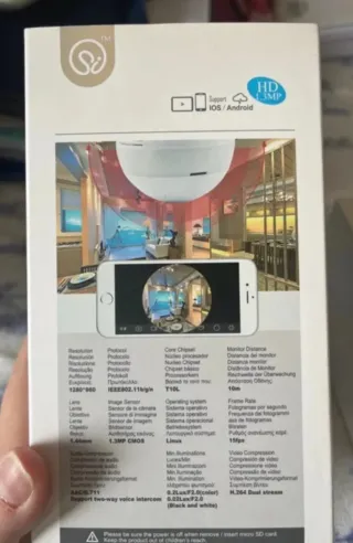 BLACK FRIDAY!! Bombilla Cámara WiFi 360° JM107WNT