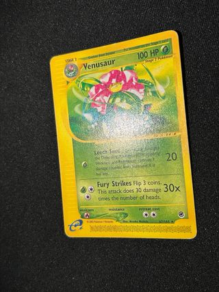 Venusaur Carta Pokémon rara Set Expedition