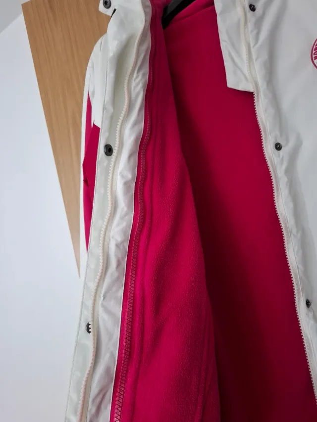 Cazadora Nieve Yalaska Blanca y Rosa