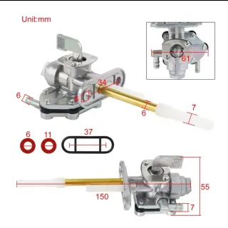 Grifo Gasolina Moto con membrana.
