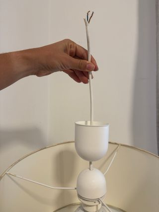 Lámpara de techo dormitorio beige