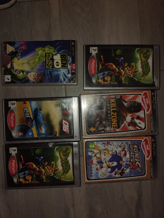 Lote 6 Juegos PSP: Ben 10, Killzone, Sonic...