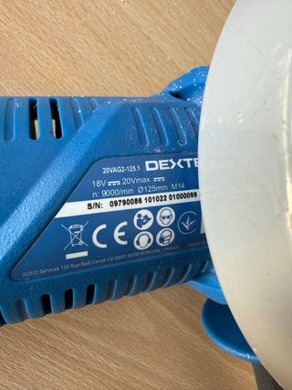 Amoladora Dexter a batería