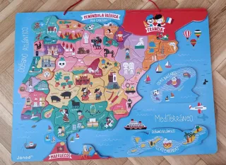 Puzzle Mapa España Madera Janod