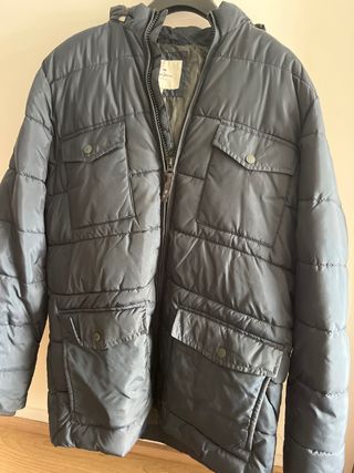 Anorak Pepe Jeans Talla M Gris es de plumas