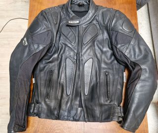 Chaqueta de cuero Miline para moto