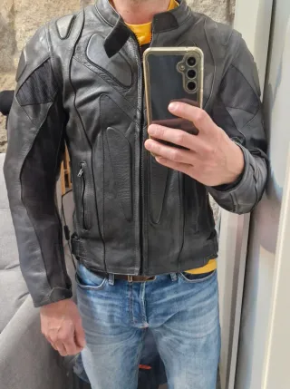 Chaqueta de cuero Miline para moto