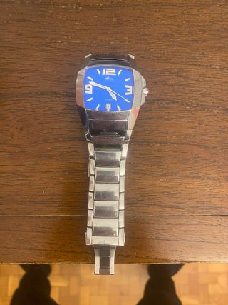 Reloj Lotus Azul y Plateado