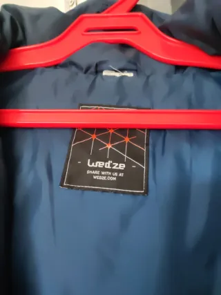 Chaquetón de plumas Wedze Rojo Talla XXL