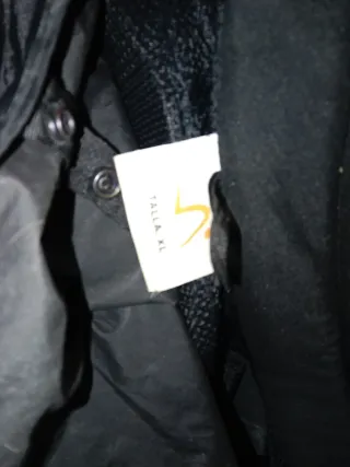 Chaqueta de moto negra