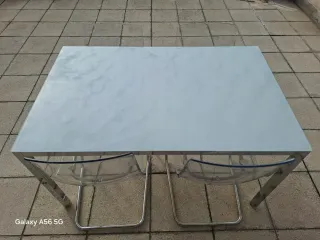 Ikea Torsby Mesa de comedor + 4 sillas Tobías