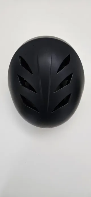 Casco nero satinato