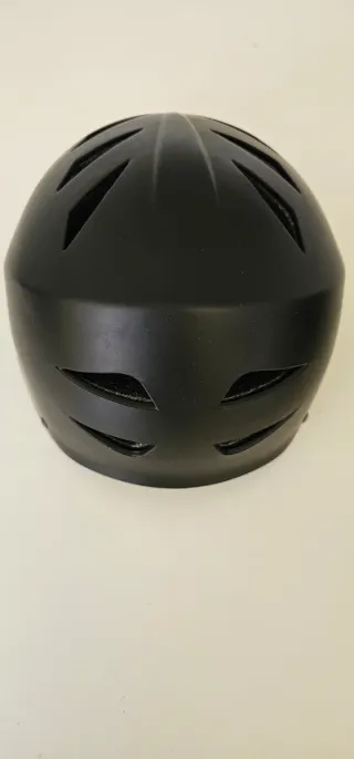 Casco nero satinato