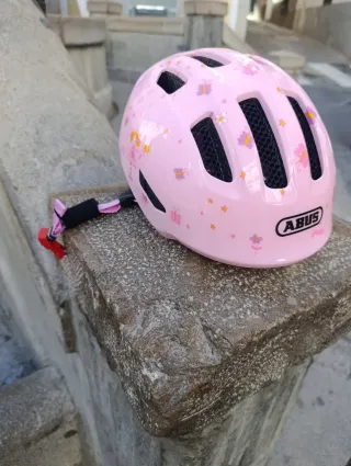 Casco Abus rosa