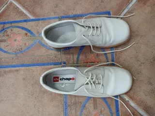 Zapatos de vestir blanco roto niño