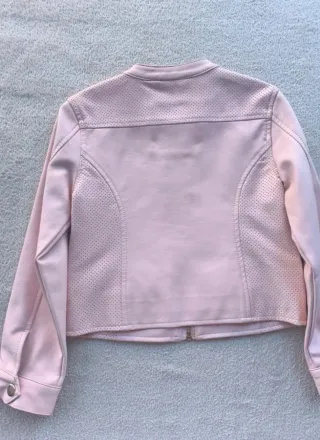 Chaqueta Biker Niña Rosa