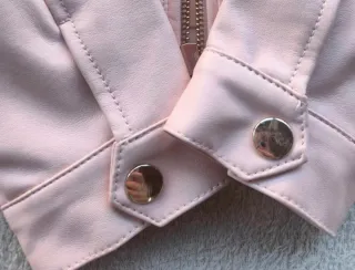 Chaqueta Biker Niña Rosa