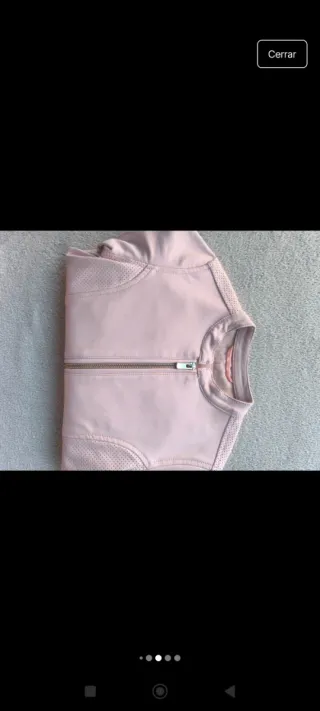 Chaqueta Biker Niña Rosa