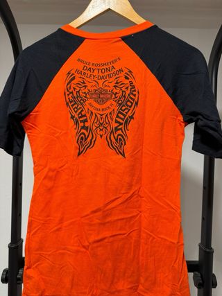 Camiseta Harley Davidson Mujer Blanca