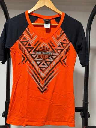 Camiseta Harley Davidson Mujer Blanca