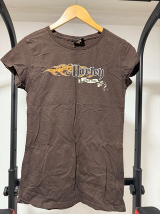 Camiseta Harley Davidson Mujer Blanca