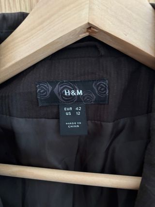 Blazer H&M Marrón Talla M