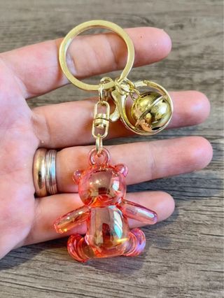 Set portachiavi orsetti teddy perlescenti