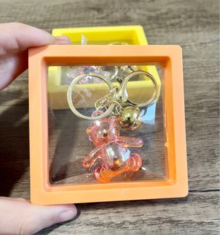 Set portachiavi orsetti teddy perlescenti