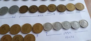 Monedas antiguas F. Franco