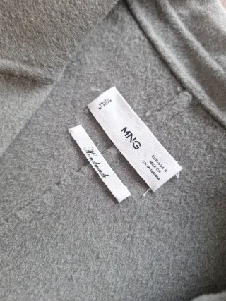 Chaleco Largo Paño Mango Verde Talla S