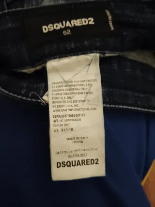 Pantalón DSQUARED2 azul con parches