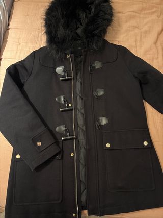 Parka Sfera Negra Talla M con Capucha