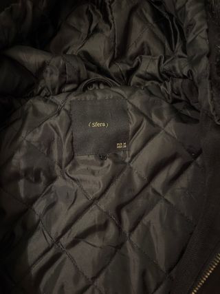 Parka Sfera Negra Talla M con Capucha