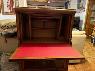 Escritorio Francés Antiguo Madera Noble