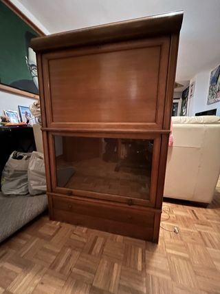 Escritorio Francés Antiguo Madera Noble