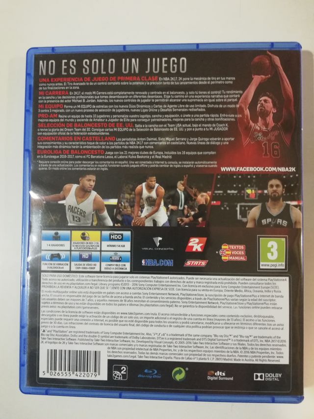 NBA2K17 PS4 - Edición Pau Gasol